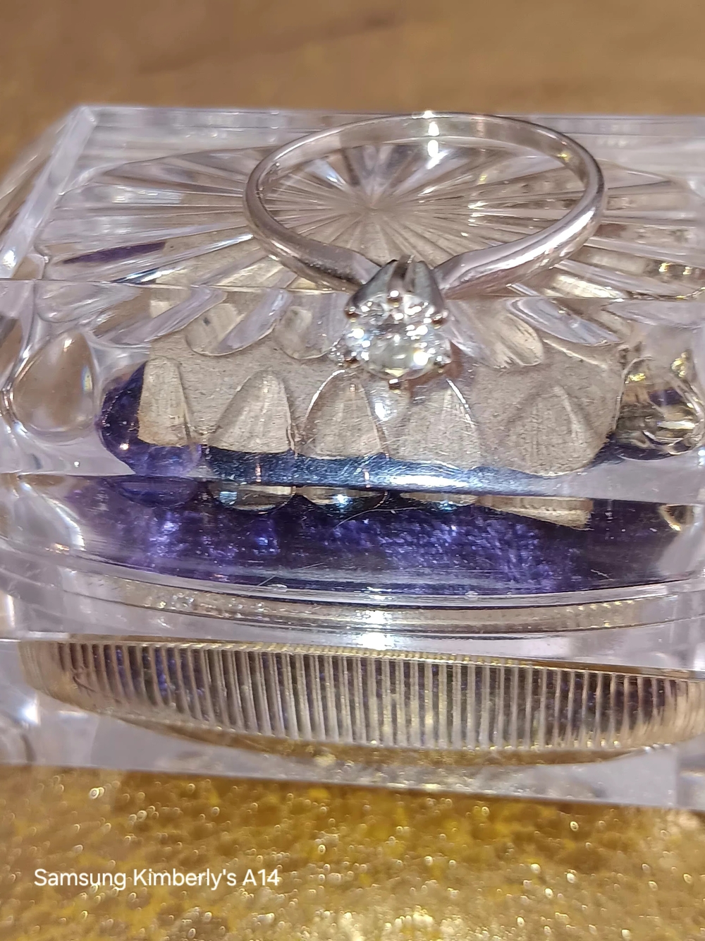 Classic Solitaire Ring with Clear Stone in Silver
